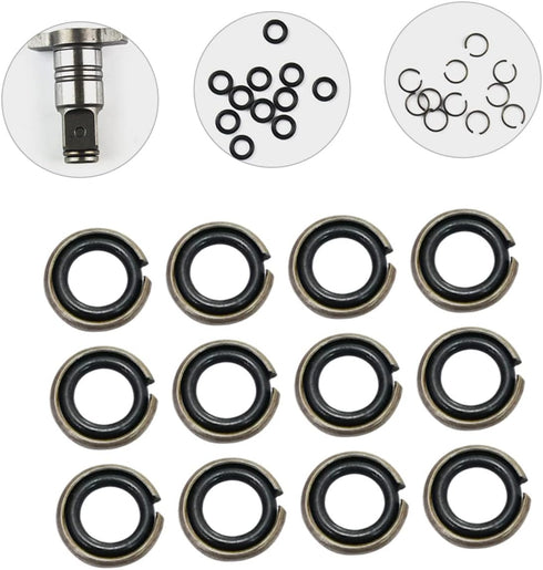 BESTonZON 12 Sets Wrench -ring Impact Wrench Socket Retainer 3/4 to 1/2 Impact Adapter Retainer Ring for Impact Wrench Electric Impact O-rings Ret...