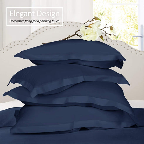 Nestl Soft Pillow Shams Set of 2 - Double Brushed Microfiber Pillow Covers - Hotel Style Premium Bed Pillow Cases, with 1.5” Decorative Flange, St...