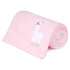 DaysU Plush Flannel Baby Blanket Super-soft Lightweight, Embroidered Fleece Baby Blanket for Girls, Portable Bed Throws for Baby Crib and Toddler ...