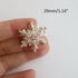 5pc/lot Luxury Golden Crystal Buttons for Clothes Cubic Zirconia Button for Coat Decorative CZ Sewing Buttons for Clothing (29mm/1.14")...