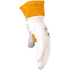 Caiman Premium Goat Grain TIG/MIG Welding Gloves, Wool Insulated Back, Scalloped Cuff, Boarhide Palm, White/Gold, Medium (1871-4)...