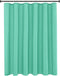 Biscaynebay Quality Fabric Shower Curtain Liners 72 Inch by 72 Inch, Teal Water Resistant Bathroom Curtains Rust Resistant Grommets & Weighted Bot...