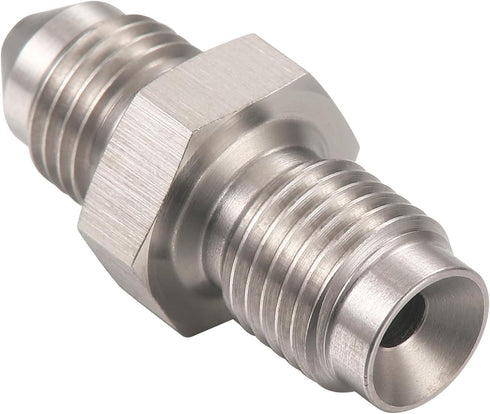 3AN Male to 3/8-24 Male Inverted Flare Stainless Steel Brake Adapter Fitting Connector...
