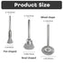 18Pcs Wire Brushes Set,Steel Wire Wheels Pen Brushes Set Kit Accessories for Rotary Tool-1/8"(3mm) Shank (18)...