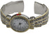 Metal Ladies Western Bangle/Cuff Watch with Simple Rhinestones on Band (Two Tone)...