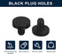 uxcell 16 Pieces Black Rubber Stopper, 5mm Plug Holes for 4.5-4.8mm/0.18-0.19" Hole...