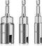 3Pcs Power Wing Nut Driver Set, SUNJOYCO 1/4" Hex Shank Slot Wing Nuts Bolt Driver Hook Drill Bit Socket Wrenches Tools Set for Panel Nuts Screws ...