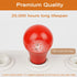 GREENIC Red Light Bulbs 9W (60 Watt Equivalent), 120V E26 Base A19 Red LED Lights for Bedroom, Porch, Holiday, Party, Valentine's Day, Halloween, ...