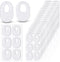 WILLBOND 120 Pcs Callus Pads Soft Felt Callus Oval Shape Corn Pads for Bottom of Foot Adhesive Foot Corn Pads for Men and Women Feet Toes Heel Pai...