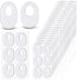 WILLBOND 120 Pcs Callus Pads Soft Felt Callus Oval Shape Corn Pads for Bottom of Foot Adhesive Foot Corn Pads for Men and Women Feet Toes Heel Pai...