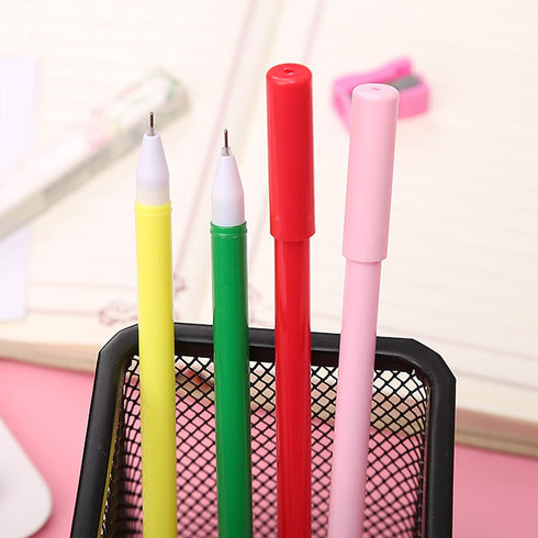 Cute Pens, Kawaii Animal Pens, Kawaii School Supplies Gel Ink Pens Boys Girls Cartoon Pens for Writing, Gifts for Children and Teachers Black Refi...
