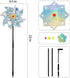 Sparkly Reflective Pinwheels Holographic Spinners Whirl Pin Wheel with Stakes Scare Birds Away for Yard Garden Patio Lawn Farm Decor Kids' Toy (Si...