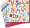 Caspari Happy Birthday Paper Cocktail Napkins, 20 Count,Multicolor,9100C...