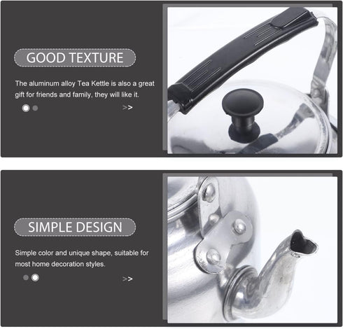 ULTECHNOVO Tea Kettle Teapot Stainless Steel Tea Pots for All Stovetop with Ergonomic Handle...