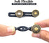 FXHDC-M 6pcs Button Extenders for Jeans Strong Pants Button Extender Waist Expanders for Women Men Trousers, No Sewing Instant Waistband Extension...