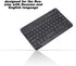 Russian English Keyboard, 7 Inch Rechargeable Ultra Thin Russian Wireless Bluetooth Keyboard for Smart Phone, Tablet Computer, Low Consumption and...
