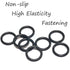High Chair Foot Rest Accessories, Universal Non-Slip Elastic Retainer Highchair Footrest Adjustable Baby High Chair Accessories with 4 Rubber Ring...