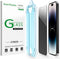 amFilm OneTouch Compatible with iPhone 14 Pro Max (6.7") 2022 Privacy Tempered Glass Screen Protector - with Easy Installation Kit, Full Coverage ...
