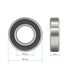 6901-2RS 2 PCS Deep Groove Ball Bearing 12×24×6mm Double Black Rubber Shielded Ball Bearing Chrome Steel P0 Z2 Bearing for Industrial Machine,Powe...