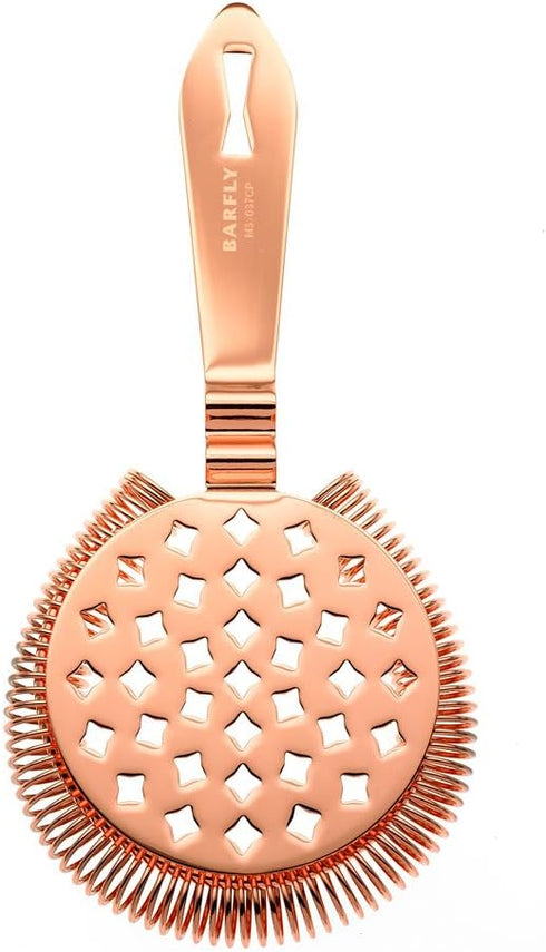 Barfly Classic Hawthorne Spring Bar Strainer, Copper Plated...