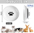 BNOSDM 4 Pcs Cat Food Bowls Ceramic Shallow Cat Dishes Non-Slip Silicone Bottom, Whisker Fatigue Pet Dry/Wet Food Plates Set for Indoor Small Cats...