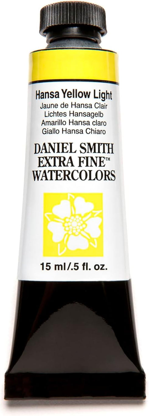 Daniel Smith Extra Fine Watercolor 15ml Paint Tube, Hansa Yellow Light (284600041)...