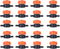 20pcs 1/4 Inch Barb Shut-Off Valve Universal Drip Irrigation Tubing Coupling Valve...