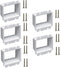 iMBAPrice BE2-5 (2-Gang) Electrical Power Outlet Box Extender - White, 5-Pack...