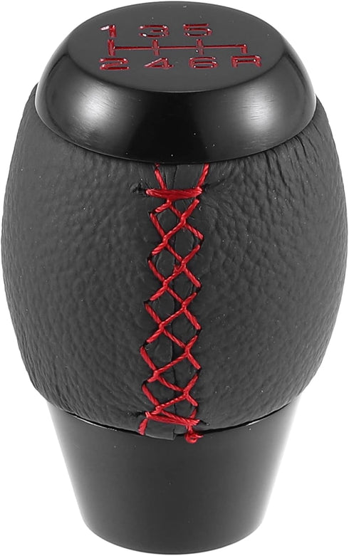 X AUTOHAUX 6 Speed Manual Gear Stick Shift Knob Transmission with Dust Cover Gear Lever Stick Shifter Handle for Honda Civic 1992-1995 Black...