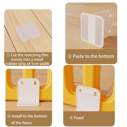 4pcs Playpen Stabilizer, Anti Slip Playpen Stabilizer, Adhesive Playpen Fixing Clip, Playpen Stand Support...