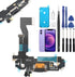 Charging Port Replacement for iPhone 12 USB Dock Connector Flex Cable Microphone Replacement for iPhone 12 Pro with Tools(6.1")...