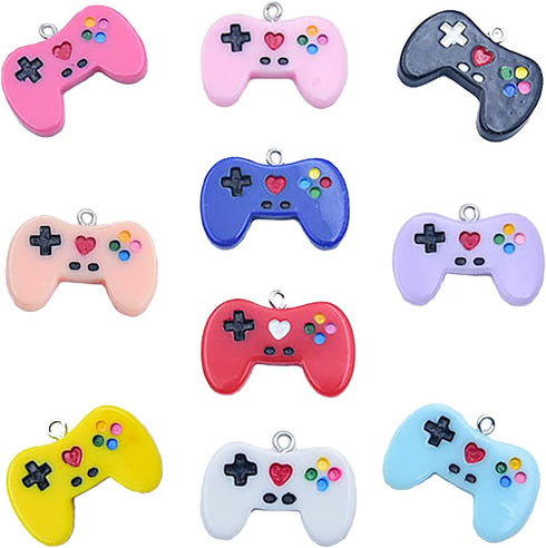 Colorful Game Controller Charms Game Controller Resin Pendants For DIY Jewelry Making...