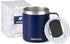 SUNWILL Insulated Coffee Mug with Lid, Travel Tumbler with Handle, 14oz Stainless Steel Cup for Camping, Office, Home, Powder Coated Navy Blue...