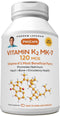 ANDREW LESSMAN Vitamin K2 MK7 120 mcg 60 Softgels - Essential for Healthy Calcium Utilization, Promotes Optimum Skeletal, Heart and Arterial Healt...