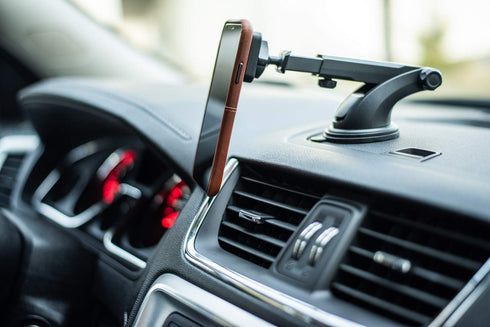 Dockem DashPro Magno Mount 3.0 Series: Magnetic Car Mount for Dash with Suction Base, Magnet Head, and Long Range Adjustable Extension Arm...