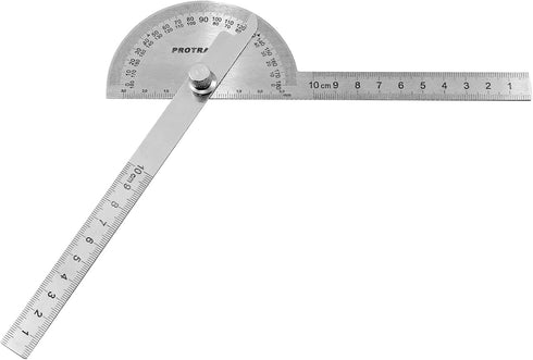 Angle Protractor 0-180 Degrees, Stainless Steel Angle Finder, Double Arms Protractor Ruler Woodworking Degree Protractor Craftsman Measuring Tools...