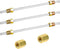 MuHize 6 Inches Brake Line Kit - 3/16 Zinc Coated Brake Line Tube with fittings, Each End Bubble Flared Brake Line Tubing with 6 Fittings and 2 Un...