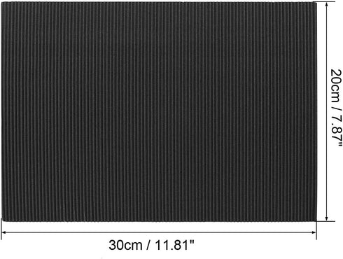 uxcell 10pcs Corrugated Cardboard Paper Sheets,Black,7.87-inch x 11.84-inch,for Craft and DIY Projects...