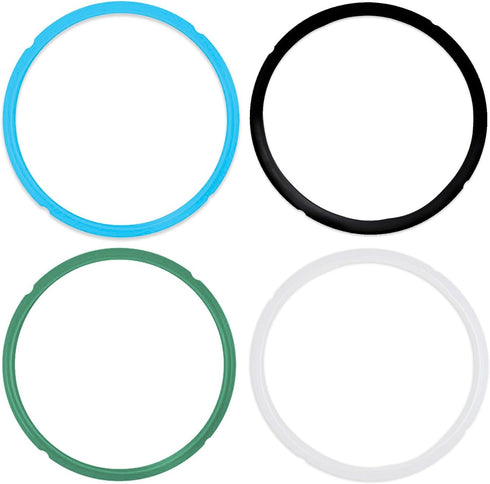 Pack of 4 Silicone Sealing Rings for Instant Pot 5 & 6 Quart - Fits IP-DUO60, IP-LUX60, IP-DUO50, IP-LUX50, Smart-60, IP-CSG60 and IP-CSG50...