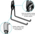 Eagles Garage Double Hooks,Utility Heavy Duty Steel Garage Storage Hooks,Wall Mount Garage Hanger&Organizer for Organizing Bike, Ladder and Garden...