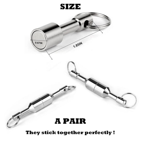 Keychain Magnet for Testing Brass, Pocket Magnets for Purse with Strong Magnetic Rare Earth Neodymium,Gold,Silver, Jewelry, Metals Test Magnet and...