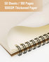 A5 Softcover Spiral Notebooks Blank Journals 2-Packs, Unlined Sketch Books Writing Pad Bullet Travel Memo Notepads Diary Planner for Work Women, 1...