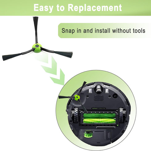 8 Pack Replacement Parts Accessories Compatible for iRobot Roomba i3 i3+ i7 i7+ i5+j5+ i4 i6 i6+i8 i8+/Plus E5 E6 E7 J7 I,E &J Series Vacuum Clean...