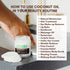 Raw Organic Coconut Oil for Skin, Hair & Cooking - Unrefined, Centrifuge-Extracted, Fair Trade Verified, Non-GMO, Virgin Coconut Oil - Beauty & He...