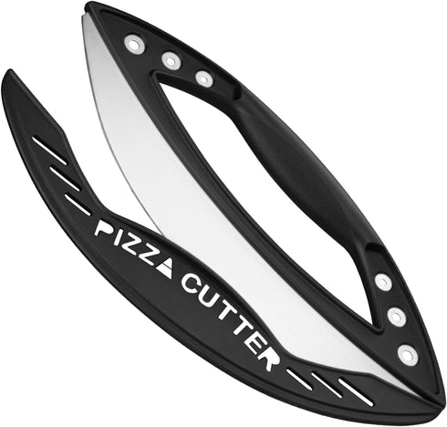 Pizza Cutter, 12" Pizza Cutter Rocker with Blade Cover For Kitchen And Commercial Use, Stainless Steel Pizza Knife Slicer for all Types of Quesadi...