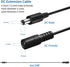 2 Pack 6FT DC Extension Cord, 5.5mm x 2.1mm Male to Female Power Cable for CCTV Security Surveillance IP Cameras, LED Lights Strip, Baby Monitor, ...