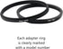 Filter Ring Adapter Set 18 Pieces, Camera Lens Filter Stepping Rings Kit, Lightweight and Durable Aluminum, 9 Pcs Step Up Rings Set and 9 Pcs Step...