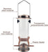 MIXXIDEA Wild Bird Feeders for Outdoors Hanging 2 Pack Stainless Steel Tube Bird Feeder Squirrel Proof, Finch Feeder for Garden Backyard Decoratio...