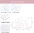 Yesesion Clear Makeup Organizer with 5 Compartments, Plastic Bathroom Counter Storage for Skincare, Toothbrush, Cosmetics Brushes, Palette, Lipsti...