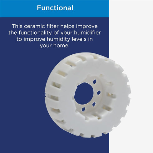 Westinghouse Humidifier Replacement Filter - Set of 4 Ceramic Ball Filters with Honeycomb Filtertrap System and Soft and Healthy Mist - Maintains ...